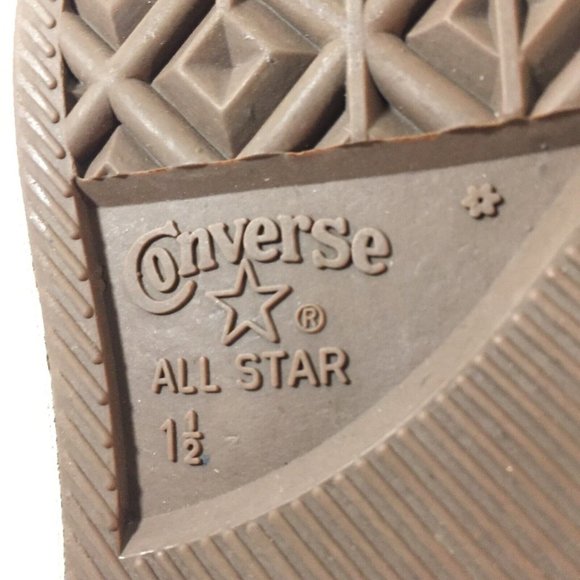 Kids Converse High Top Sneakers Size 1.5 Retired Graffiti Design Pre-Owned VGC - Picture 10 of 12